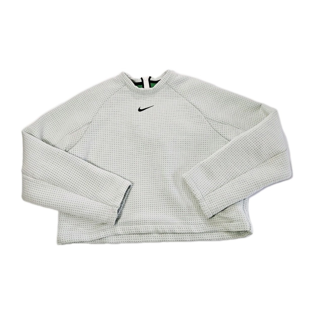 Nike Sportswear Therma-FIT Tech Pack Cropped Sweatshirt (Teal, $130) - Women's M